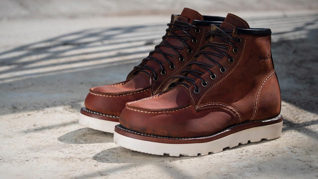 moc toe dress boots Haring Moc Toe Derby Boot