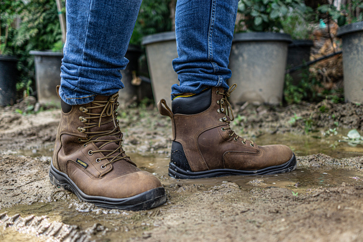 Everboots Ultra Dry Herren-Arbeitsstiefel – Wasserdichte Winterstiefel Aus Leder, Leicht & Mit Stahlkappe
