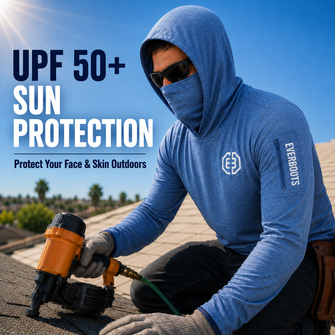UPF 50+ sun protection — protect your face and skin outdoors